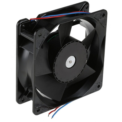 ebm-papst 4100 NH3 - S-Force Series Axial Fan, 24 V dc, DC Operation, 310m³/h, 19.5W, 812mA Max, 119 x 119 x 38mm