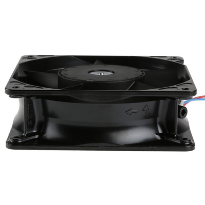 ebm-papst 4100 NH3 - S-Force Series Axial Fan, 24 V dc, DC Operation, 310m³/h, 19.5W, 812mA Max, 119 x 119 x 38mm