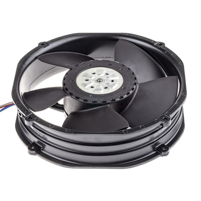 ebm-papst 2200 FTD Series Axial Fan, 24 V dc, DC Operation, 790m³/h, 41W, 200 x 50.8mm