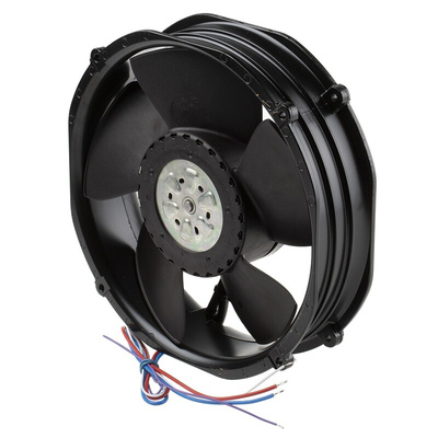 ebm-papst 2200 FTD Series Axial Fan, 24 V dc, DC Operation, 940m³/h, 48W, IP20, 200 x 50.8mm