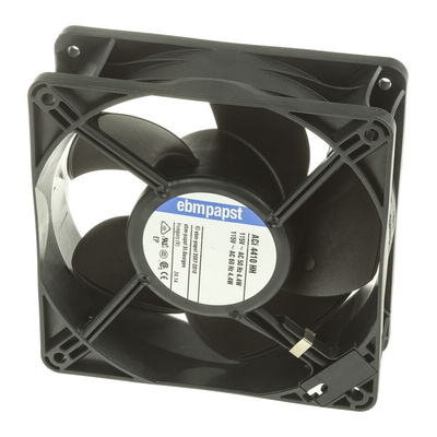 ebm-papst ACi 4400 Series Axial Fan, 115 V ac, AC Operation, 175m³/h, 4.4W, 119 x 119 x 38mm