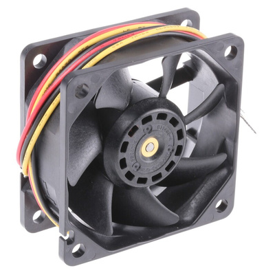Sanyo Denki San Ace 9S Series Axial Fan, 12 V dc, DC Operation, 24m³/h, 840mW, 70mA Max, 60 x 60 x 25mm