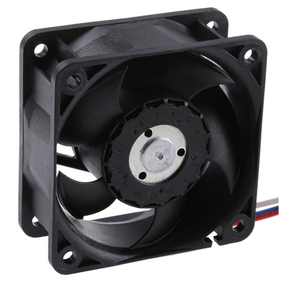 ebm-papst 620 Series Axial Fan, 12 V dc, DC Operation, 40m³/h, 2.1W, 1.05A Max, 60 x 60 x 25mm