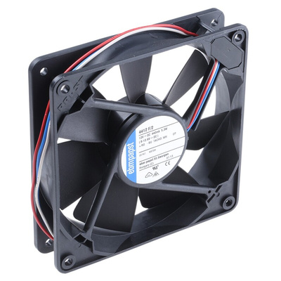 ebm-papst 4400 F Series Axial Fan, 12 V dc, DC Operation, 170m³/h, 5.3W, 119 x 119 x 25mm