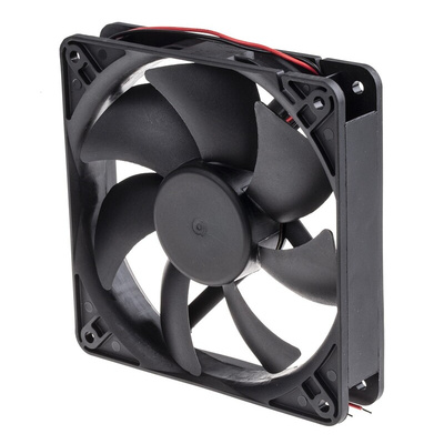 Sunon EE Series Axial Fan, 12 V dc, DC Operation, 184m³/h, 5.4W, 451mA Max, 120 x 120 x 25mm