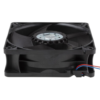 ebm-papst 4400 Series Axial Fan, 24 V dc, DC Operation, 150m³/h, 2.4W, 119 x 119 x 38mm