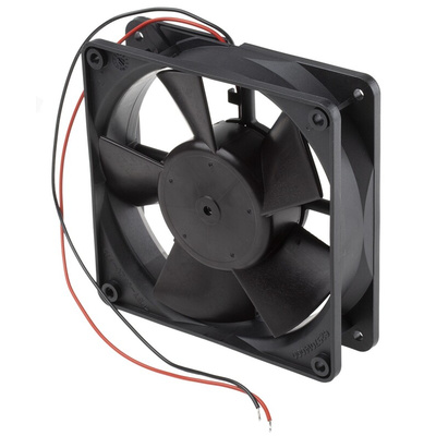 ebm-papst 4300 Series Axial Fan, 24 V dc, DC Operation, 170m³/h, 5W, 119 x 119 x 32mm