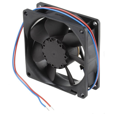 ebm-papst 8400 N Series Axial Fan, 12 V dc, DC Operation, 58m³/h, 1.4W, 80 x 80 x 25mm