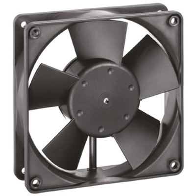 ebm-papst 4300 Series Axial Fan, 48 V dc, DC Operation, 170m³/h, 5W, 119 x 119 x 32mm