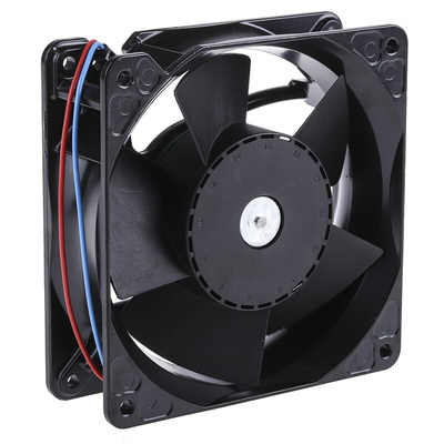 ebm-papst 4100 NHH - S-Force Series Axial Fan, 24 V dc, DC Operation, 260m³/h, 12.4W, 119 x 119 x 38mm