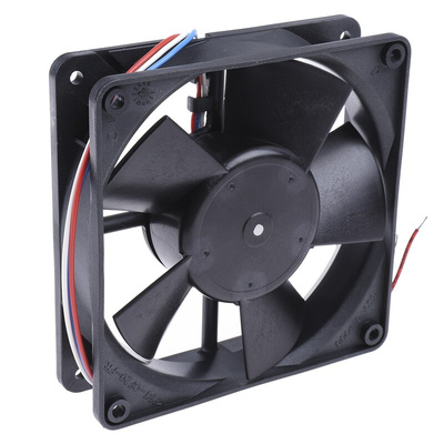 ebm-papst 4300 Series Axial Fan, 24 V dc, DC Operation, 170m³/h, 5W, IP68, 119 x 119 x 32mm
