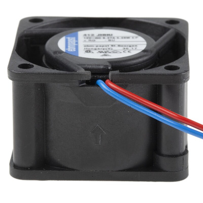 ebm-papst 400 Series Axial Fan, 12 V dc, DC Operation, 24m³/h, 3.3W, IP54, 40 x 40 x 25mm