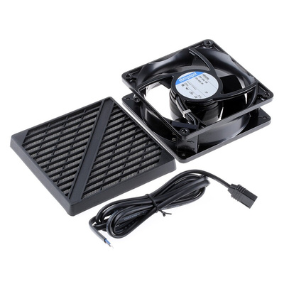ebm-papst 4000 N Series Axial Fan Kit, 230 V ac, AC Operation, 100m³/h, 10W, 119 x 119 x 38mm