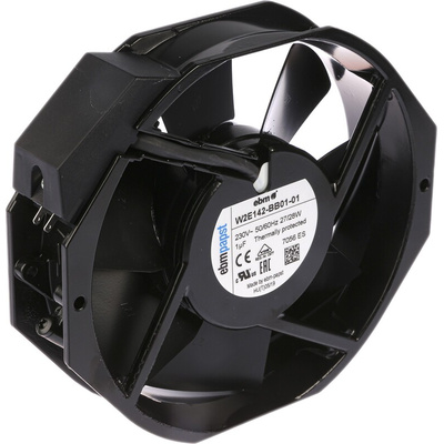 ebm-papst W2E142 Series Axial Fan Kit, 230 V ac, AC Operation, 330m³/h, 27W, 172 x 150 x 38mm