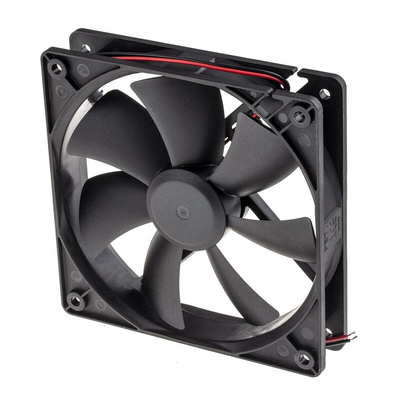 Sunon HAC Series Axial Fan, 12 V dc, DC Operation, 93m³/h, 1.9W, 155mA Max, 120 x 120 x 25mm