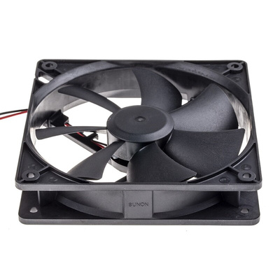 Sunon HAC Series Axial Fan, 12 V dc, DC Operation, 93m³/h, 1.9W, 155mA Max, 120 x 120 x 25mm