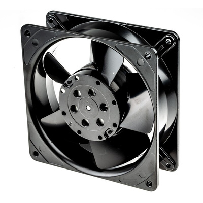 ebm-papst 4000 Z Series Axial Fan, 230 V ac, AC Operation, 160m³/h, 19W, 119 x 119 x 38mm