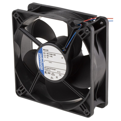 ebm-papst 4400 Series Axial Fan, 24 V dc, DC Operation, 240m³/h, 8.6W, 119 x 119 x 38mm
