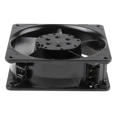 ebm-papst 4000 Z Series Axial Fan, 115 V ac, AC Operation, 180m³/h, 18W, 119 x 119 x 38mm