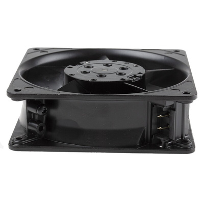 ebm-papst 4000 Z Series Axial Fan, 115 V ac, AC Operation, 180m³/h, 18W, 119 x 119 x 38mm