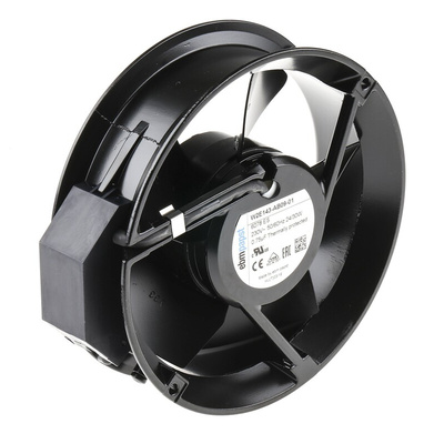 ebm-papst W2E143 Series Axial Fan, 230 V ac, AC Operation, 500m³/h, 29W, 172 x 51mm