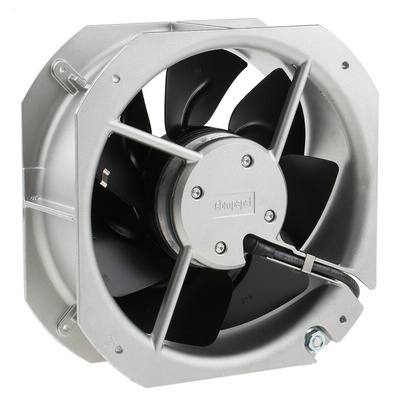 ebm-papst W2E200 Series Axial Fan, 230 V ac, AC Operation, 880m³/h, 80W, 350mA Max, 225 x 225 x 80mm