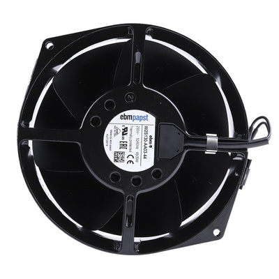 ebm-papst W2S130 Series Axial Fan, 230 V ac, AC Operation, 380m³/h, 45W, 172 x 55mm