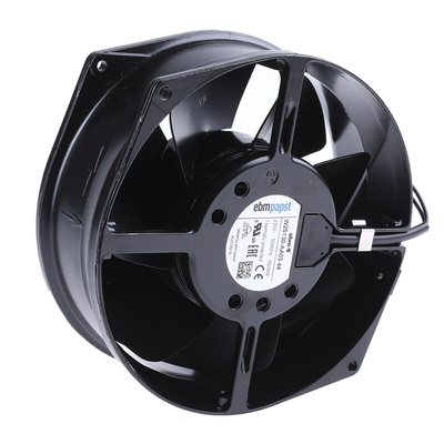 ebm-papst W2S130 Series Axial Fan, 230 V ac, AC Operation, 380m³/h, 45W, 172 x 55mm
