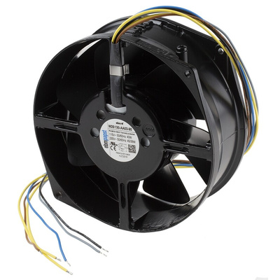 ebm-papst W2S130 Series Axial Fan, 230 V ac, AC Operation, 380m³/h, 45W, 172 x 55mm