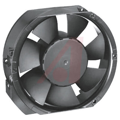 ebm-papst 6400 Series Axial Fan, 24 V dc, DC Operation, 410m³/h, 17W, 172 x 150 x 51mm