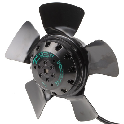 ebm-papst A Series Axial Fan, 230 V ac, 400 V ac, AC Operation, 940m³/h, 70W, 260mA Max, 195 x 73mm