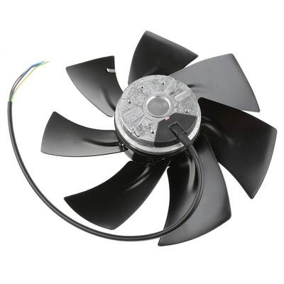 ebm-papst S Series Axial Fan, 230 V ac, AC Operation, 150W, 660mA Max, 251 x 72mm