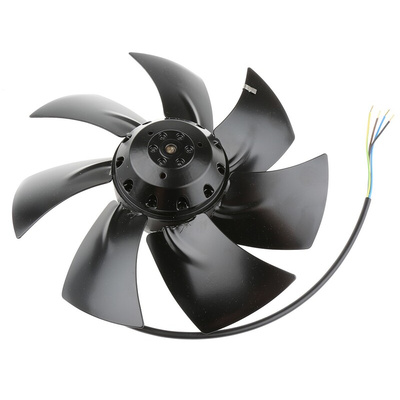 ebm-papst S Series Axial Fan, 230 V ac, AC Operation, 150W, 660mA Max, 251 x 72mm