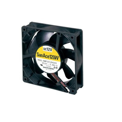 Sanyo Denki San Ace 9WP Series Axial Fan, 12 V dc, DC Operation, 168.3m³/h, 4.56W, 380mA Max, IP68, 119 x 119 x 38mm