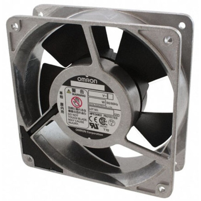 Omron R87F Series Axial Fan, 200 V ac, AC Operation, 162m³/h, 16W, 105mA Max, 120 x 120 x 38mm