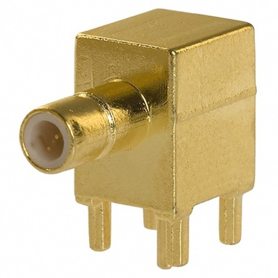 Cinch Connectors 50Ω Right Angle PCB Mount SMB Connector, jack