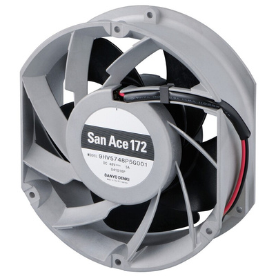 Sanyo Denki San Ace 9HV Series Axial Fan, 48 V dc, DC Operation, 966m³/h, 240W, 5A Max, 172 x 150 x 51mm