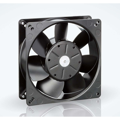 ebm-papst 5200 N Series Axial Fan, 12 V dc, DC Operation, 187m³/h, 4.1W, 383mA Max, 127 x 127 x 38mm