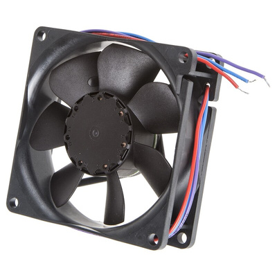 ebm-papst 8400 N Series Axial Fan, 12 V dc, DC Operation, 45m³/h, 1.5W, 125mA Max, 80 x 80 x 25mm