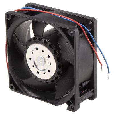 ebm-papst 3200 J - S-Force Series Axial Fan, 12 V dc, DC Operation, 146m³/h, 9W, 750mA Max, 92 x 92 x 38mm