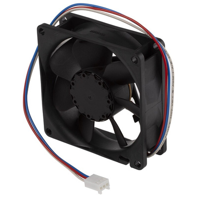 ebm-papst 8400 N Series Axial Fan, 12 V dc, DC Operation, 20m³/h, 350mW, 80 x 80 x 25mm