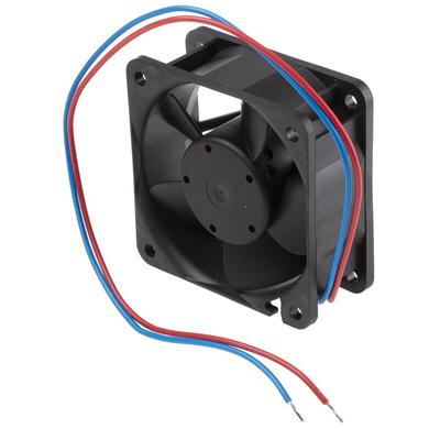 ebm-papst 600 N Series Axial Fan, 24 V dc, DC Operation, 43m³/h, 2.5W, 60 x 60 x 25mm