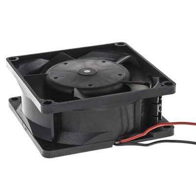 ebm-papst 8300 Series Axial Fan, 48 V dc, DC Operation, 54m³/h, 3W, 75mA Max, IP20, 80 x 80 x 32mm