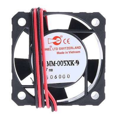 Micronel F41 Series Axial Fan, 5 V dc, DC Operation, 8.4m³/h, 565mW, 140mA Max, 41 x 41 x 12mm