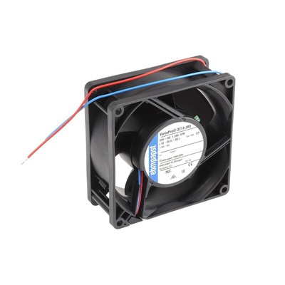 ebm-papst 3200 J - S-Force Series Axial Fan, 24 V dc, DC Operation, 230m³/h, 28.3W, 92 x 92 x 38mm