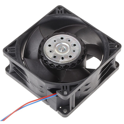 ebm-papst 3200 J - S-Force Series Axial Fan, 12 V dc, DC Operation, 237m³/h, 31W, 92 x 92 x 38mm