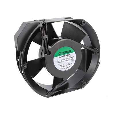 Sunon A Series Axial Fan, 115 V ac, AC Operation, 344.9m³/h, 27W, 230mA Max, 171 x 151 x 51mm