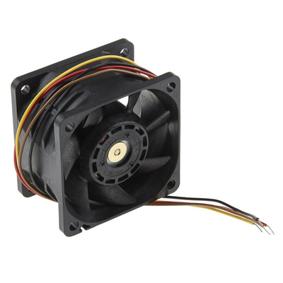 Sanyo Denki San Ace 9GV Series Axial Fan, 48 V dc, DC Operation, 129m³/h, 24W, 500mA Max, 60 x 60 x 38mm