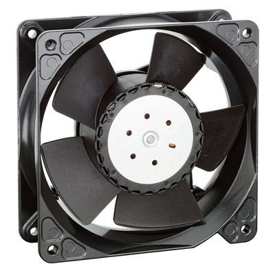 ebm-papst 4100 NH8 - S-Force Series Axial Fan, 24 V dc, DC Operation, 570m³/h, 120W, IP54, 119 x 119 x 38mm