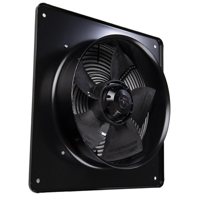 ebm-papst S Series Axial Fan, 230 V ac, AC Operation, 2072.8m³/h, 90W, 600mA Max, IP44, 430 x 430 x 113mm